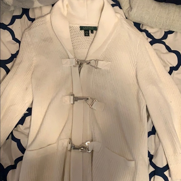 Lauren by Ralph Lauren white cardigan - Picture 1 of 1